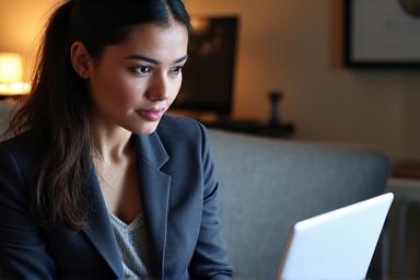 Persona trabajando en su currículum, simbolizando la transición de carrera